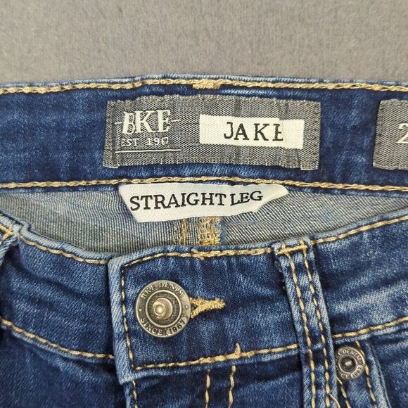 BKE Jeans Men's 29R Fits 28x31 Blue Jake Straight Leg Denim - Picture 8 of 11